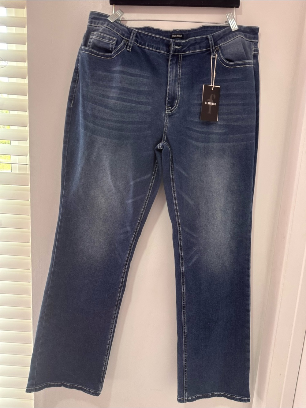 Flamingo Dark Blue Women’s Straight-Leg Jeans